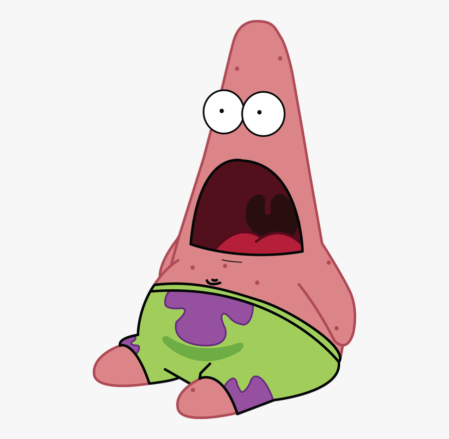 Patrick Star Shocked Clipart , Png Download - Patrick Star Getting Shocked, Transparent Clipart