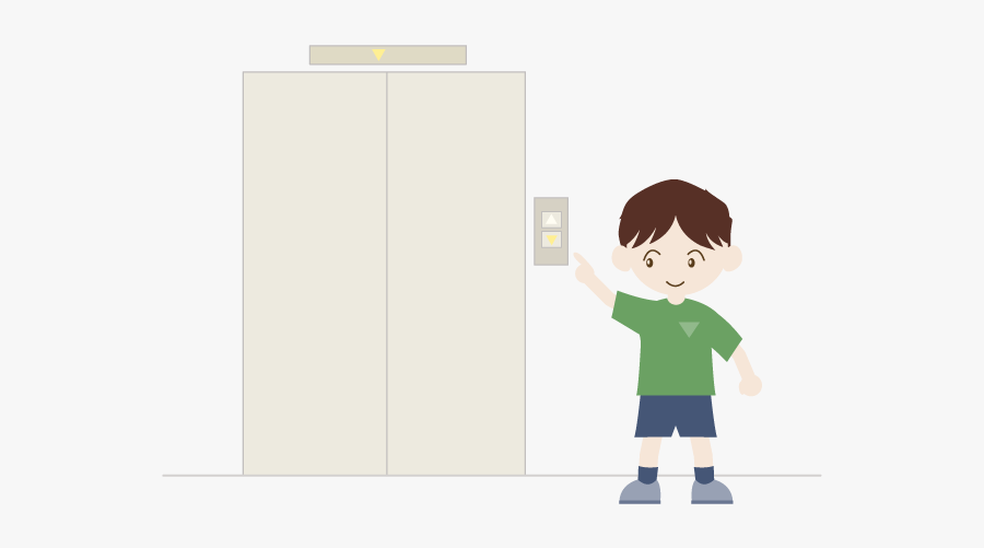 Riding Elevator Cartoon, Transparent Clipart