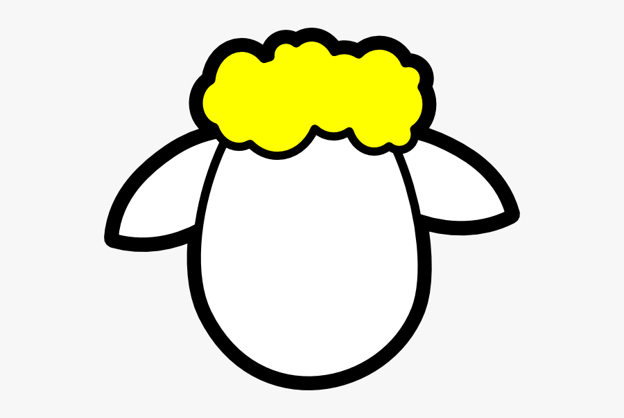 Peppermint Clipart Gumdrop - Sheep Face Coloring Page, Transparent Clipart