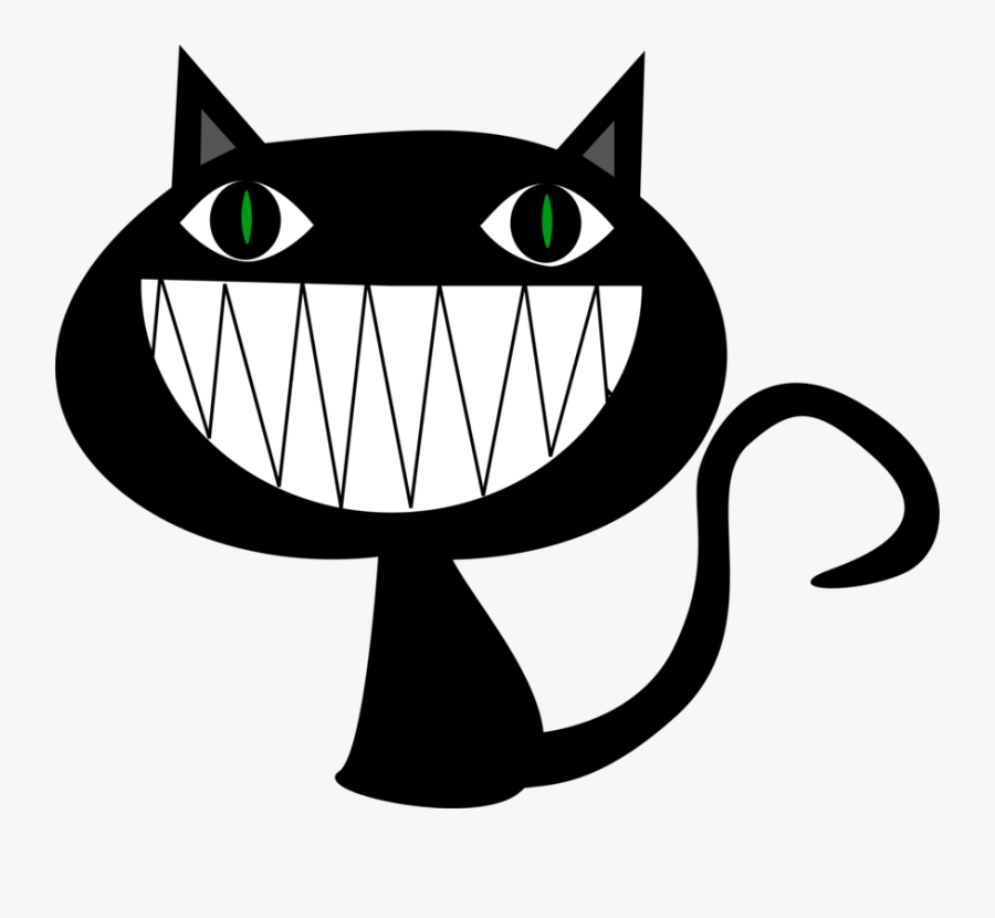 Cute Black Cat Cartoon, Transparent Clipart