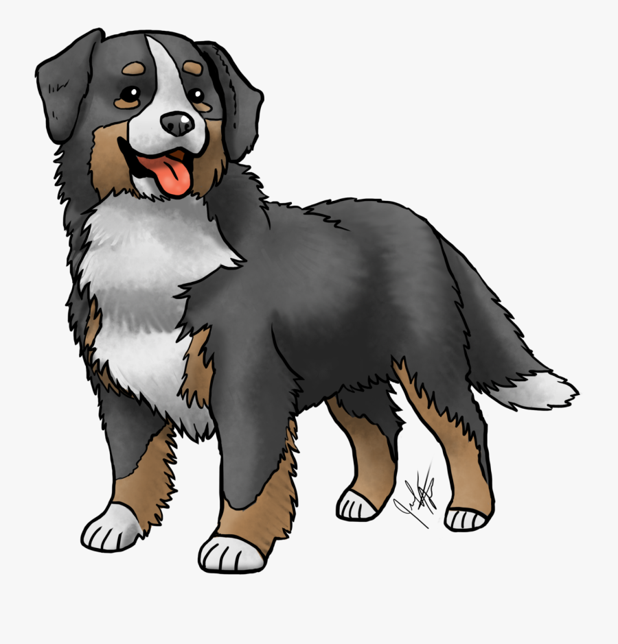 Bernese Mountain Dog Puppy Clipart, Transparent Clipart