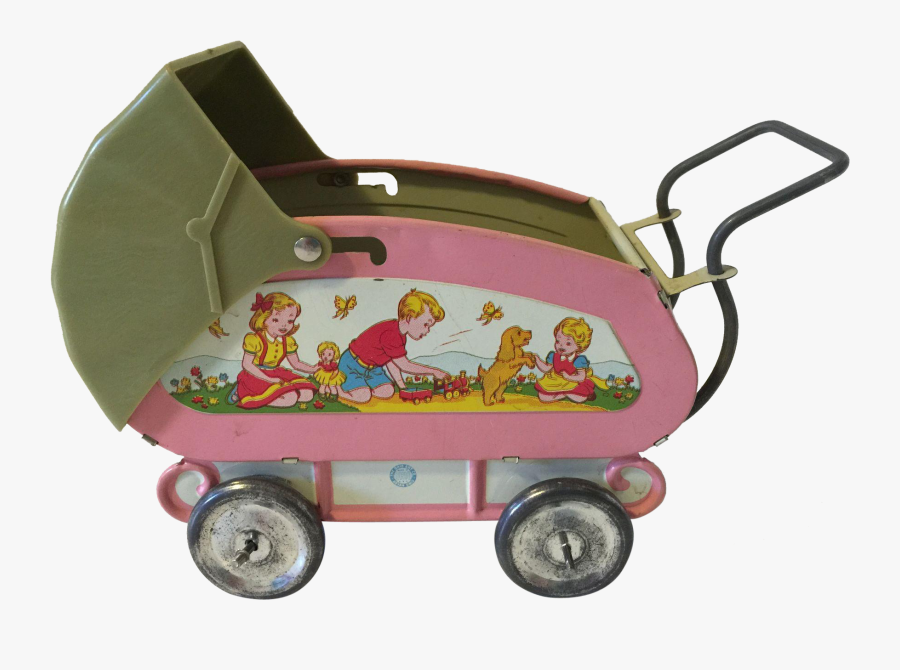 Ohio Art Tin Litho Toy Buggy Kim - Push & Pull Toy, Transparent Clipart