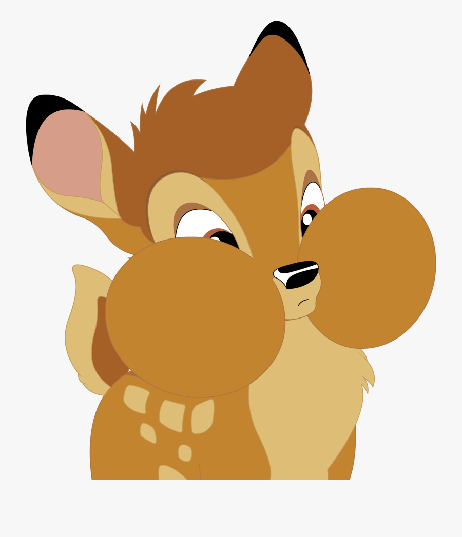 Bambi Bigger Puffy Cheeks - Bambi Png, Transparent Clipart