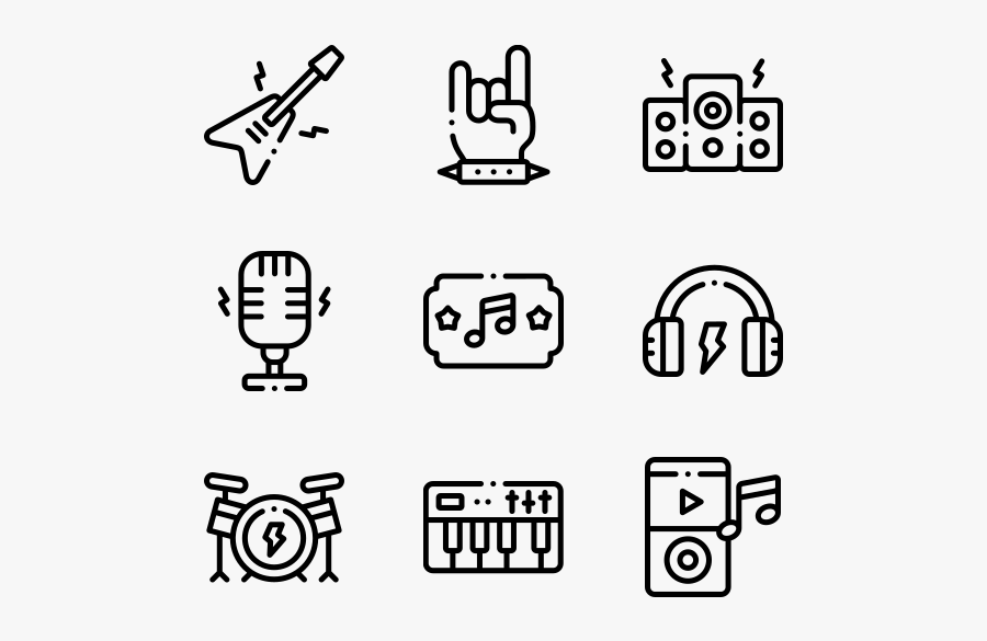 Rock And Roll - Icono Hobbies Png, Transparent Clipart