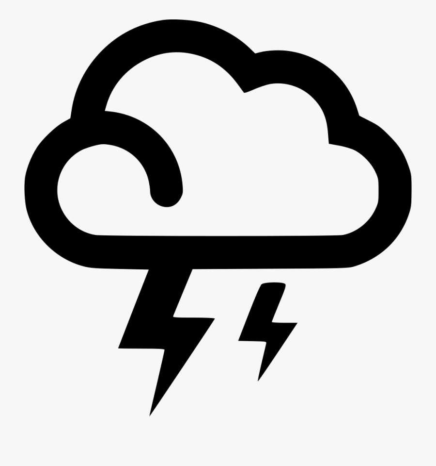 Cloud With Lightning Strike Png, Transparent Clipart