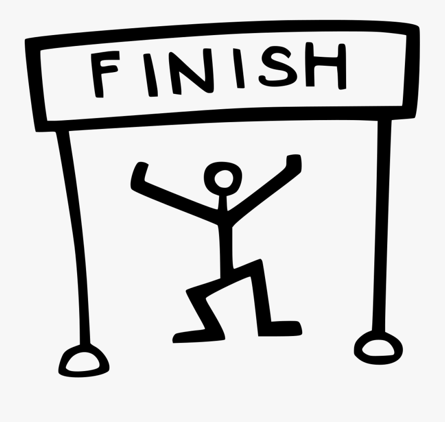 Finish Line Runner Comments - Transparent Finish Line Clipart, Transparent Clipart