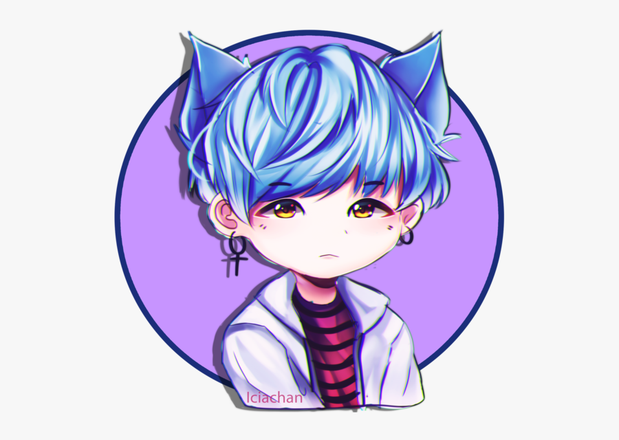 Anime Clipart Bts - Chibi Suga Bts Drawings, Transparent Clipart