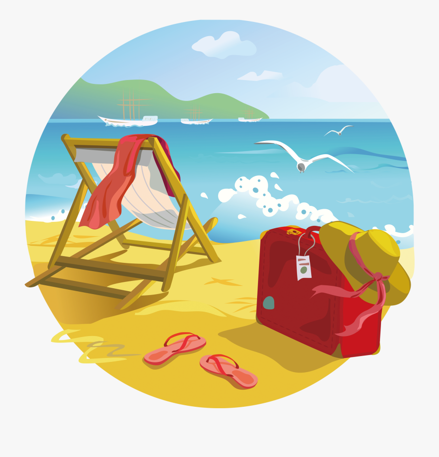 Tropical Islands Resort Beach Summer Clip Art - Transparent Background Beach Clipart, Transparent Clipart