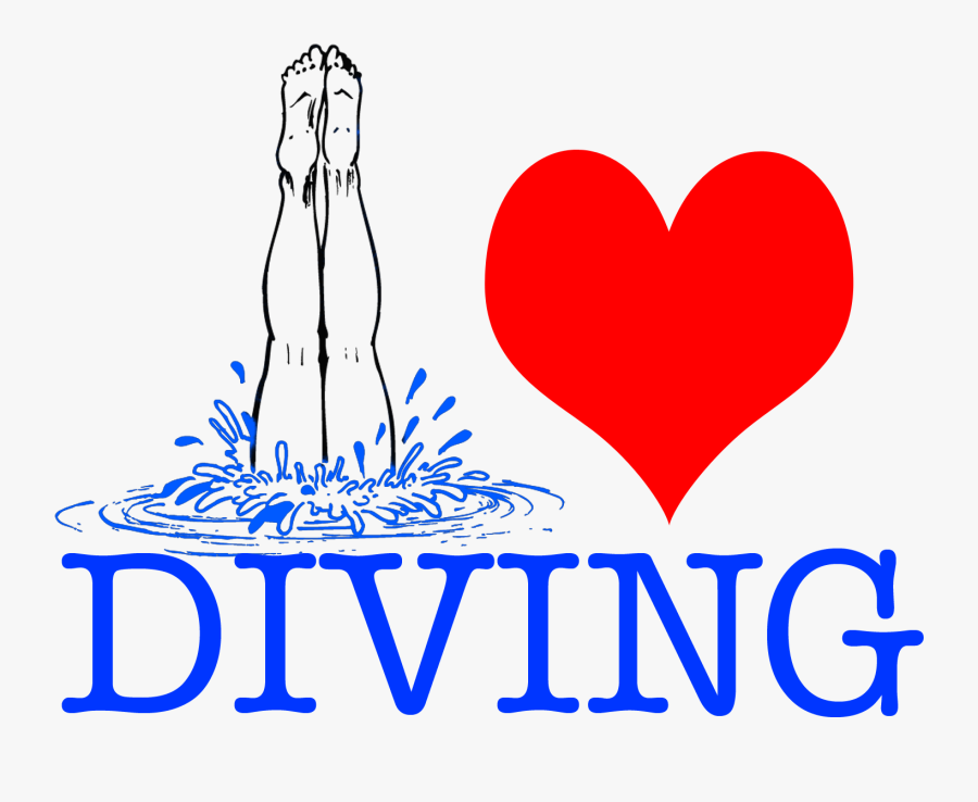 I Love To Dive Springboard Diving, That Is - Word Hunger, Transparent Clipart