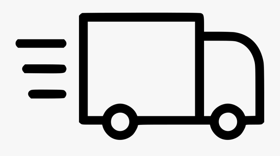 Truck Delivery Shipping Van Fast Package Comments Clipart - Truck Icon Delivery Fast Icon, Transparent Clipart