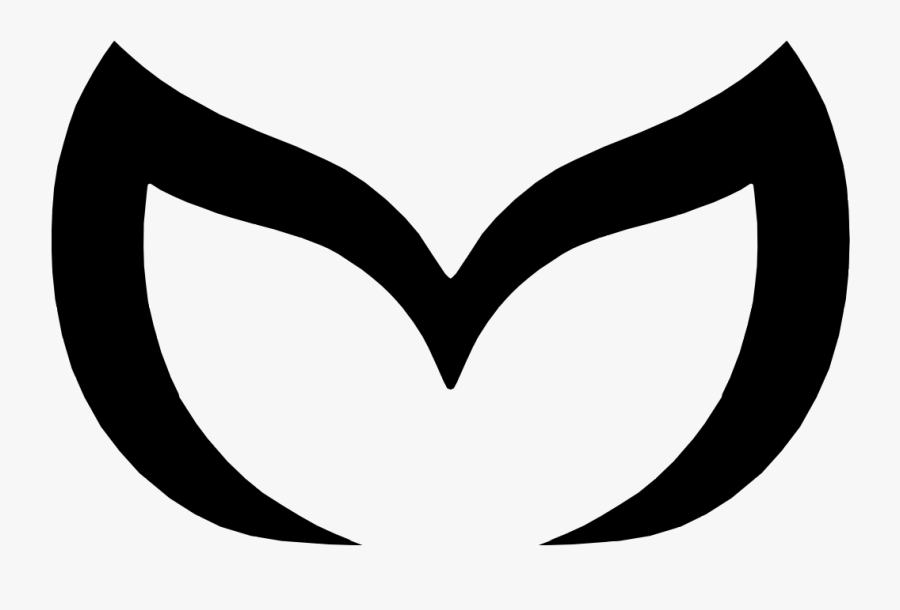 Clip Art,black And - Mazda Logo M, Transparent Clipart