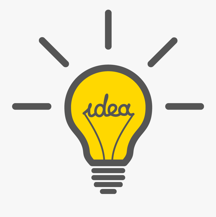 Transparent Sharing Ideas Clipart - Clip Art Transparent Background Light Bulb Png, Transparent Clipart