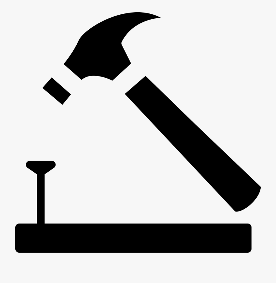 Nail Clipart Small Hammer - Hammer And Nail Icon, Transparent Clipart