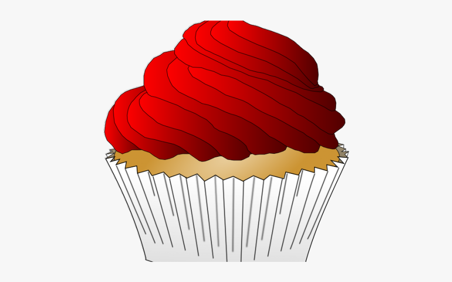 Red Velvet Cupcake Clipart, Transparent Clipart