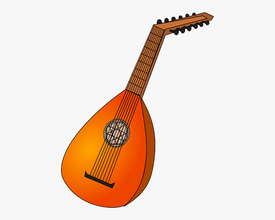 Lute Clip Art, Transparent Clipart