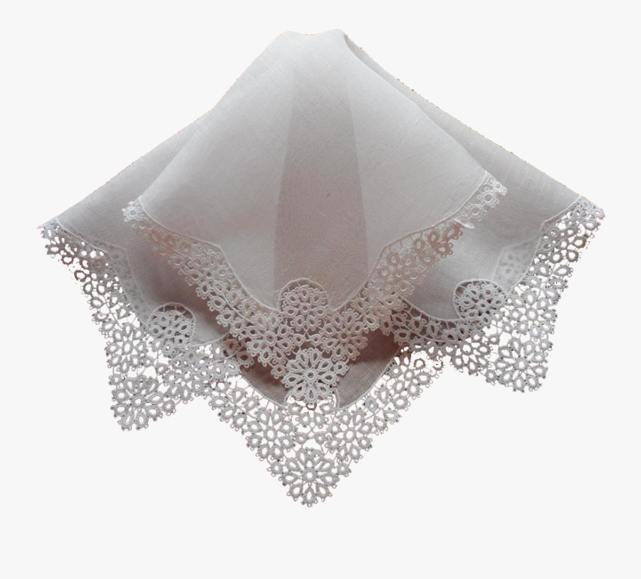 Handkerchief Vintage Chemical Lace Linen Hankie Sold - Umbrella, Transparent Clipart