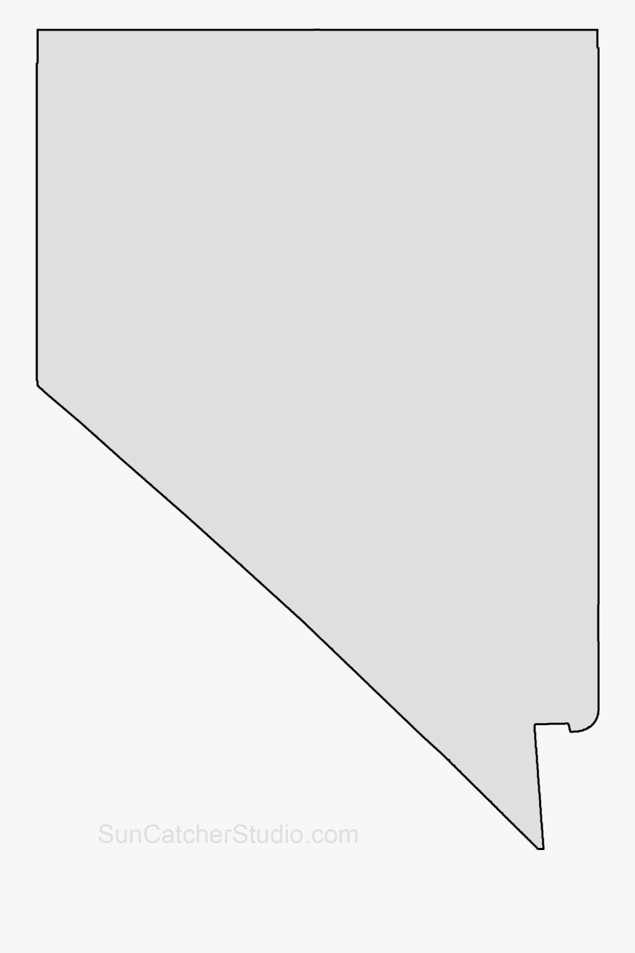 Clip Art Map Printable Shape Stencil - Nevada State Shape Png, Transparent Clipart
