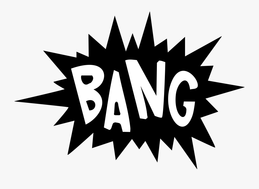 Clip Art Explosion Onomatopoeia - Bang Bang, Transparent Clipart