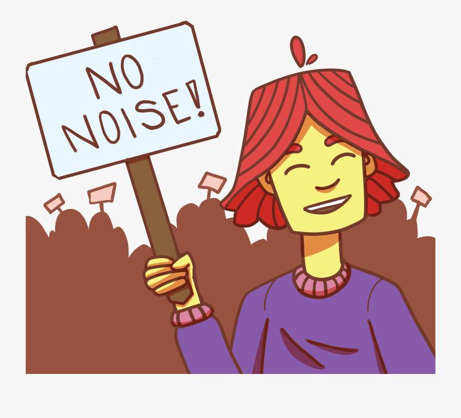 Too Noisy Clipart - Cartoon, Transparent Clipart