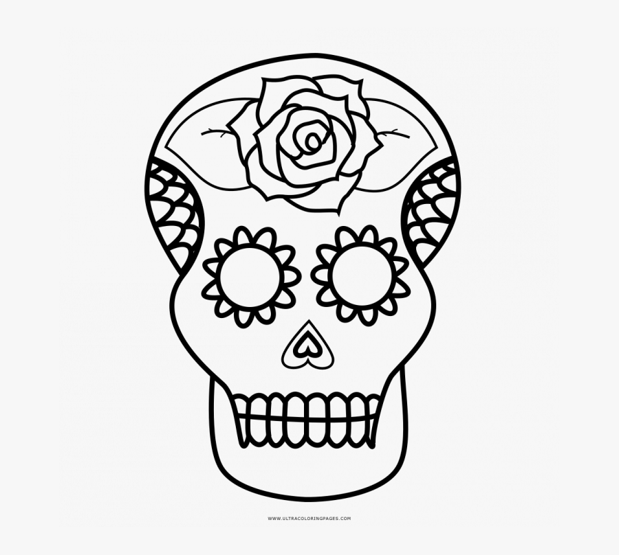 Medium Size Of Coloring Page - Sugar Skull Coco Coloring Pages, Transparent Clipart