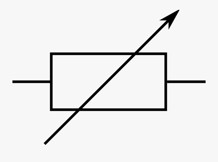 Fixed Resistor Circuit Symbol , Transparent Cartoons - Circuit Symbol For A Variable Resistor, Transparent Clipart