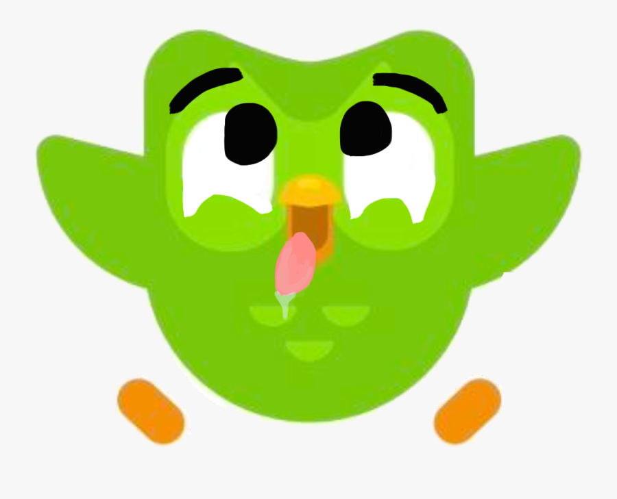 😳 Duolingo Get Some Clothes On - Cartoon, Transparent Clipart