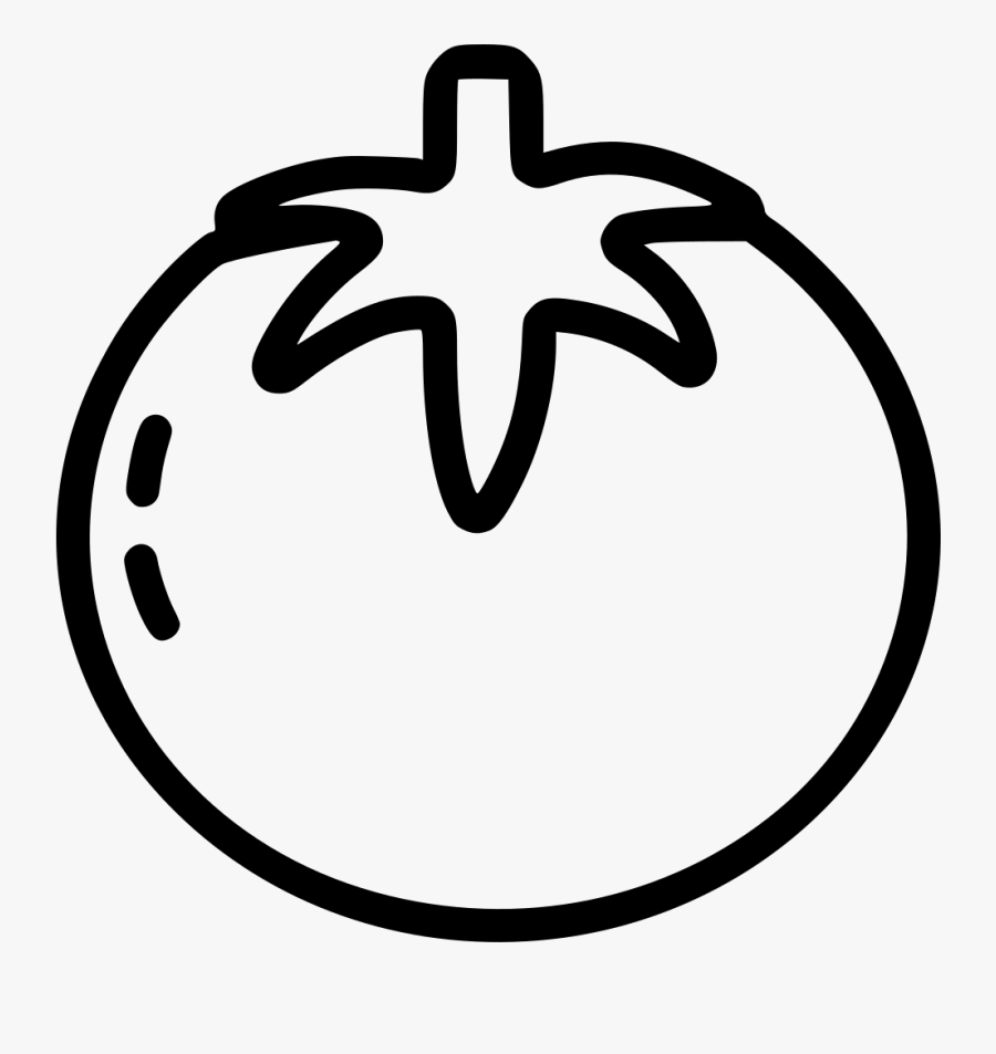 Transparent Tomato Png - Tomato Clipart Black And White Png, Transparent Clipart