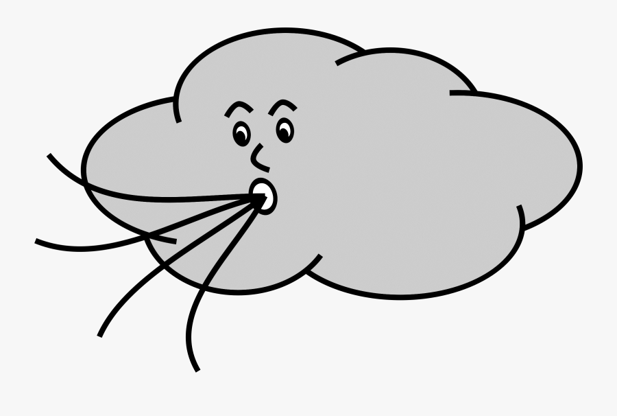 Transparent Breeze Clipart - Wind Blowing Gif Cartoon, Transparent Clipart