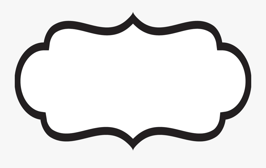 Transparent Folder Clipart Black And White - Label Shape , Free ...