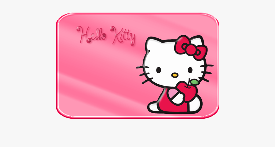 Borders, Images And Backgrounds - Hello Kitty With Apple, Transparent Clipart