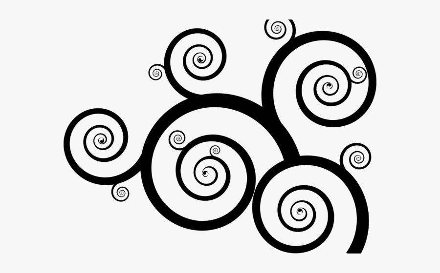 Curved Line Design Art, Transparent Clipart