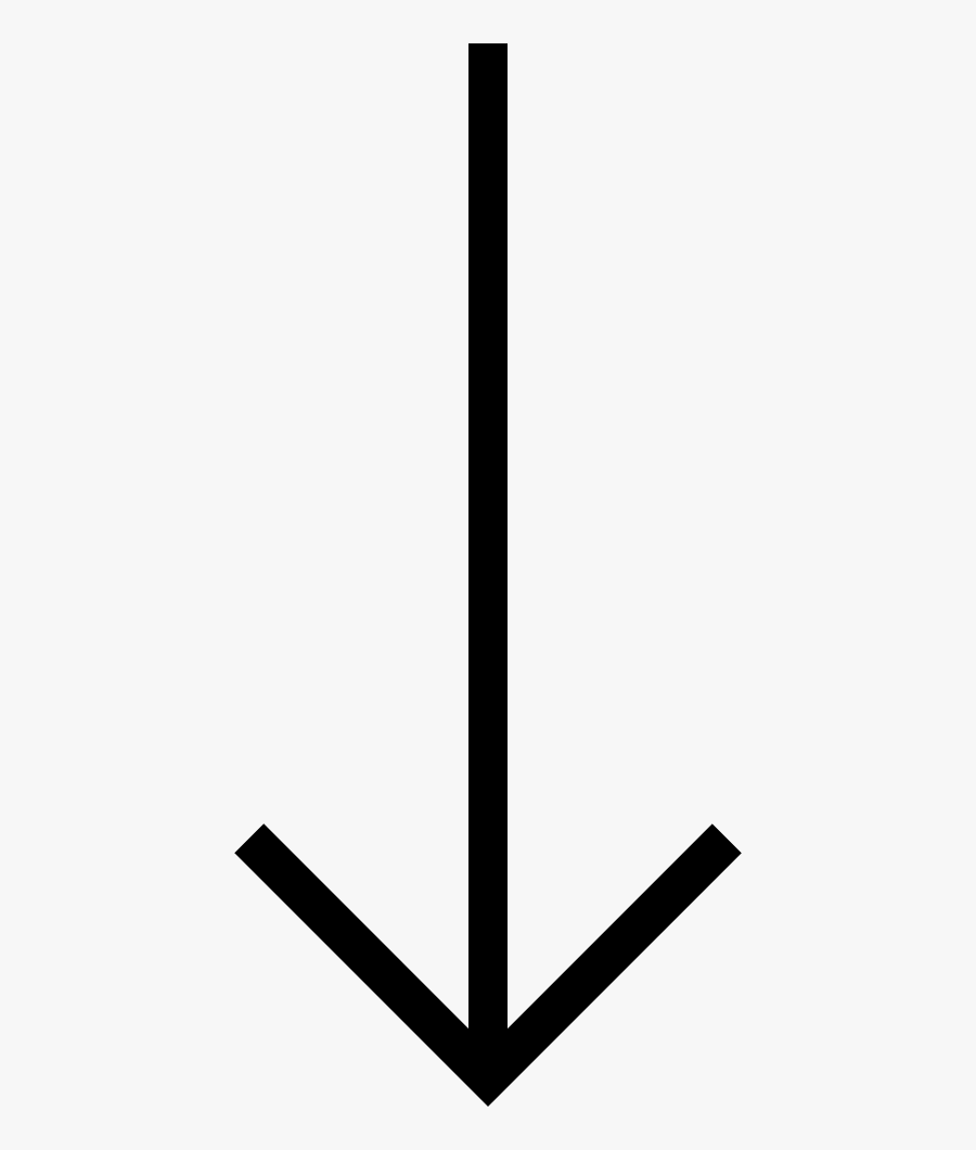 Long Arrow Down Comments - Long Arrow Down Png, Transparent Clipart