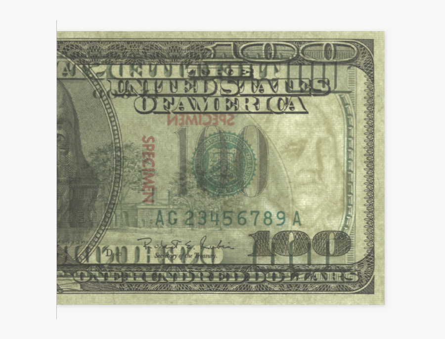 Clip Art 100 Dollar Bill Images - 2006 Series 100 Dollar Bill Watermark, Transparent Clipart