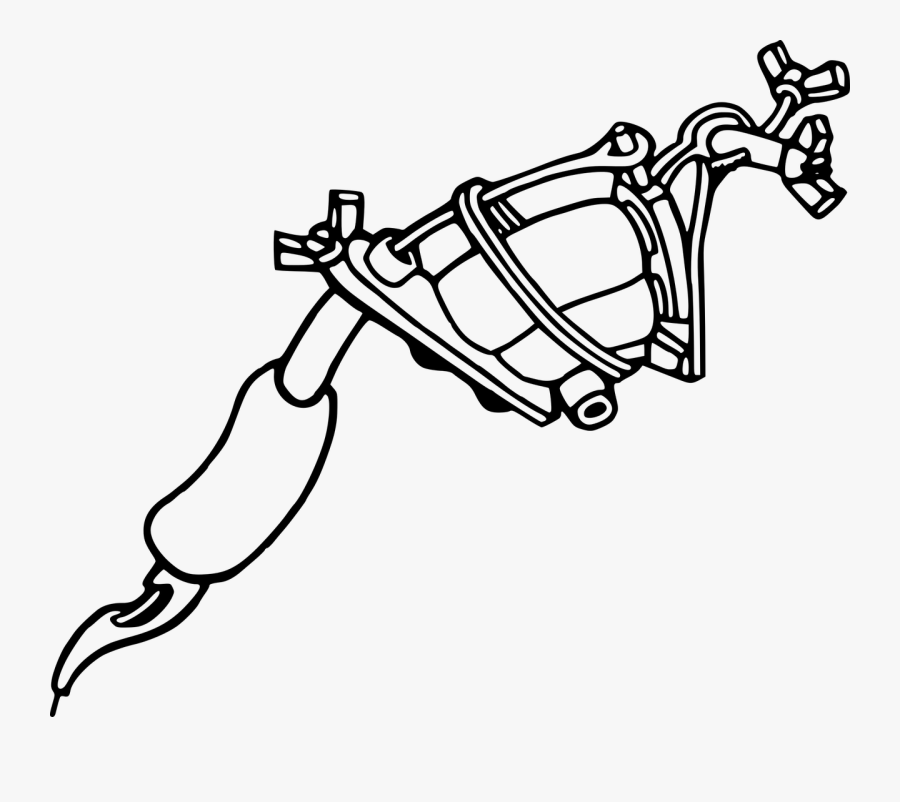 Tattoo Machine Sleeve Tattoo Drawing - Tattoo Machine Png, Transparent Clipart