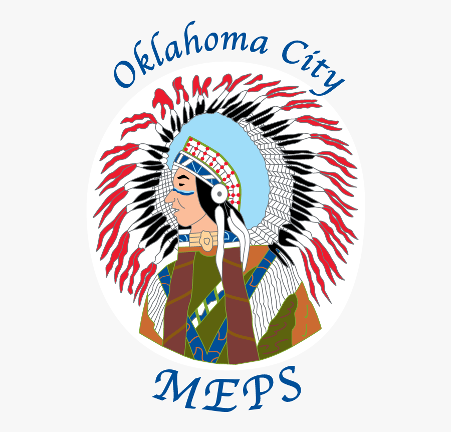 Oklahoma City Meps Indian Head - Poster, Transparent Clipart