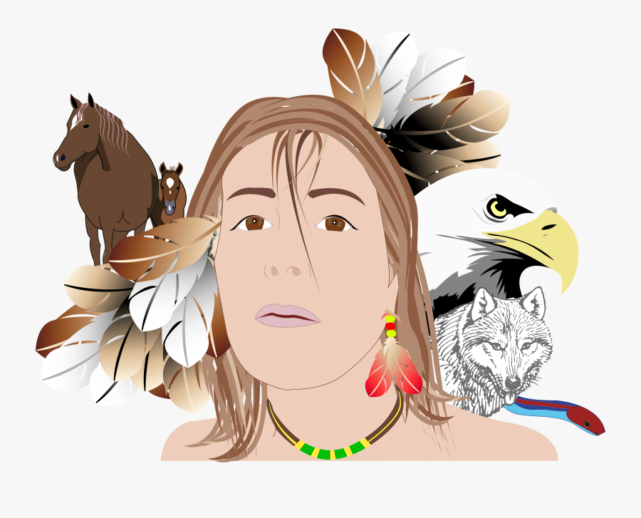 Indian Girl Person Woman Face Png Image - Bald Eagle Clipart, Transparent Clipart