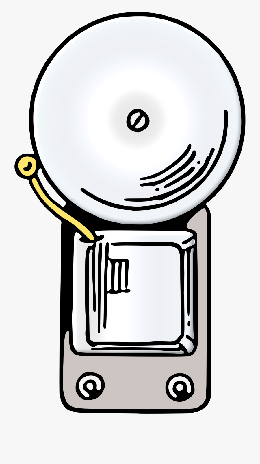 Line Art,electrical Supply,electric Bell - Electric Bell Png, Transparent Clipart