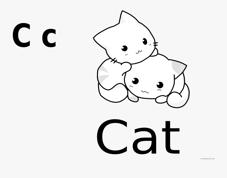 Transparent Cute Kitty Png - Cute Cat Cartoon Png, Transparent Clipart