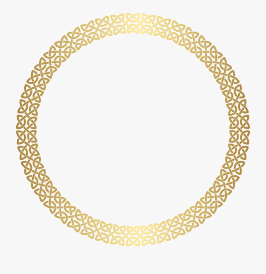 Golden Round Frame Png - Round Golden Frame Png, Transparent Clipart