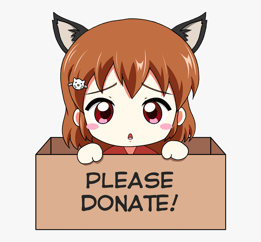 Donation Transparent Png - Anime Donate Png, Transparent Clipart