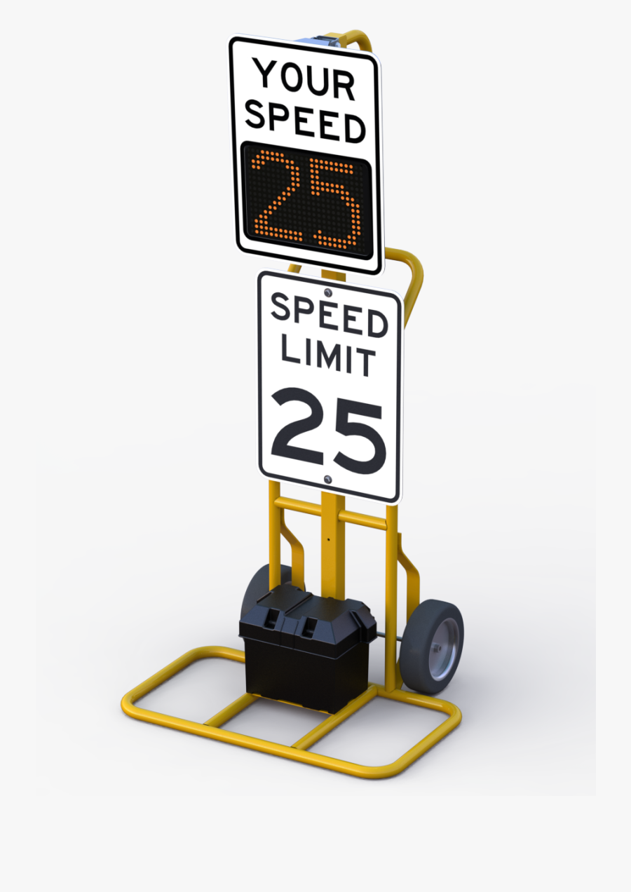 Speed Limit Sign Clipart Radar Speed Sign Signage - Speed Limit Sign, Transparent Clipart