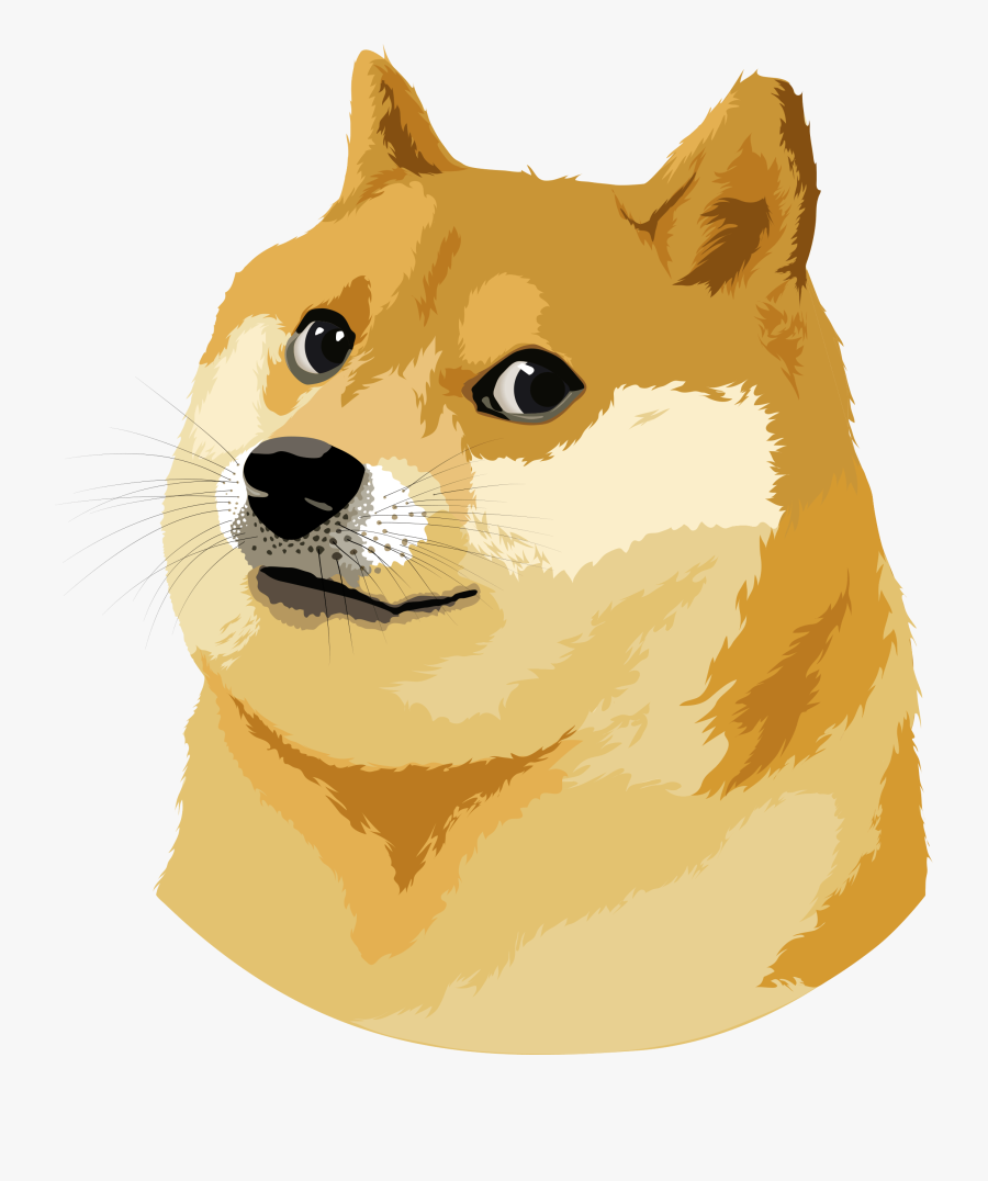 Doge Vector Illustration Transparent Png - Doge Meme Vector, Transparent Clipart