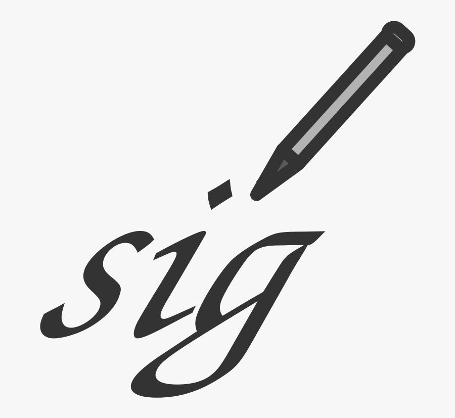 Signature Svg Clip Arts - Digital Signature, Transparent Clipart