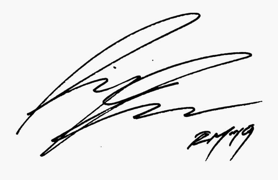 #rapmonster #rm #namjoon #signature - Rap Monster Signature, Transparent Clipart
