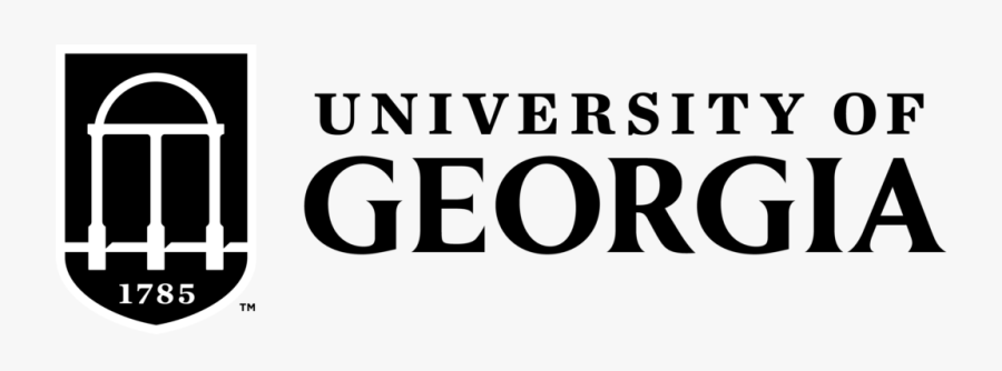 University Of Georgia Two-color Black Logo - Human Action, Transparent Clipart