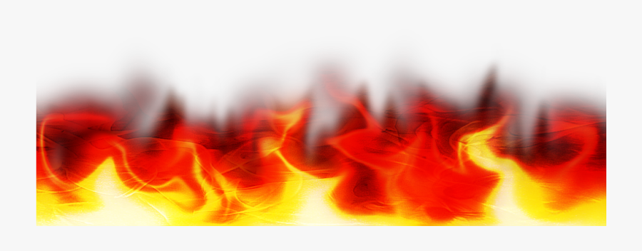 Simple Flames Border Transparent Background - Transparent Background Fires Png, Transparent Clipart