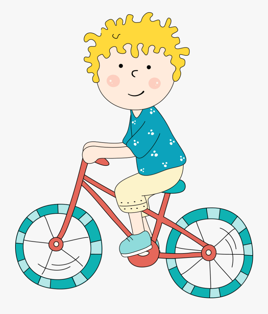 兒童 繪畫 騎 腳踏車, Transparent Clipart