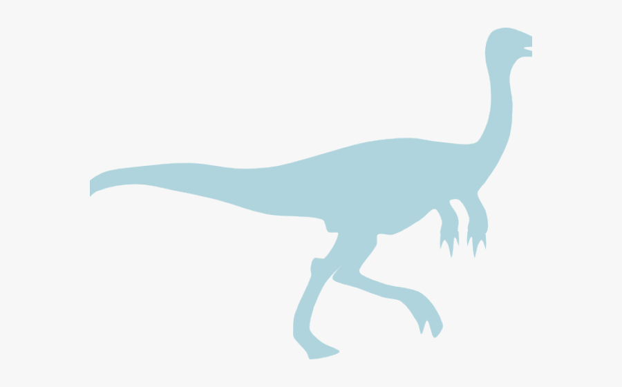 Velociraptor Clipart Baby Blue - Dinosaur Black And White Transparent, Transparent Clipart