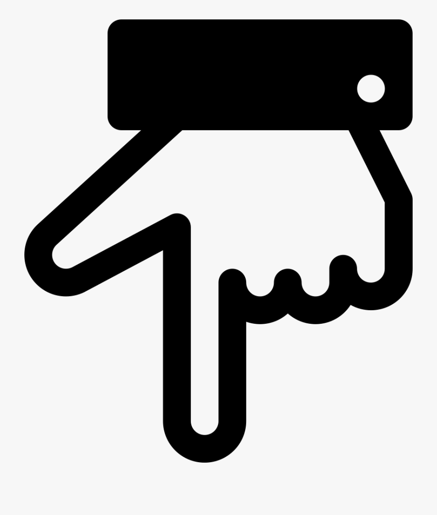 Transparent Finger Pointing Clipart - Point Down Transparent Png , Free ...