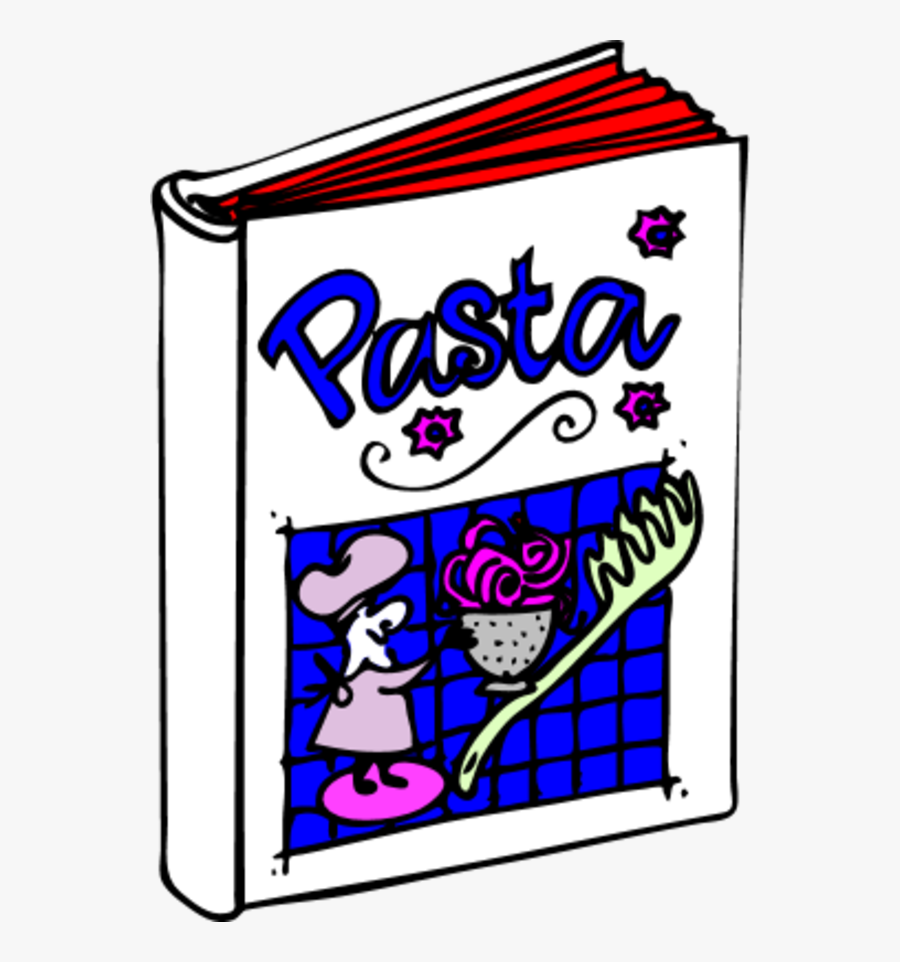 Pasta Book Italian Cooking - Italian Food Clip Art, Transparent Clipart